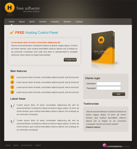 HTML TEMPLATE